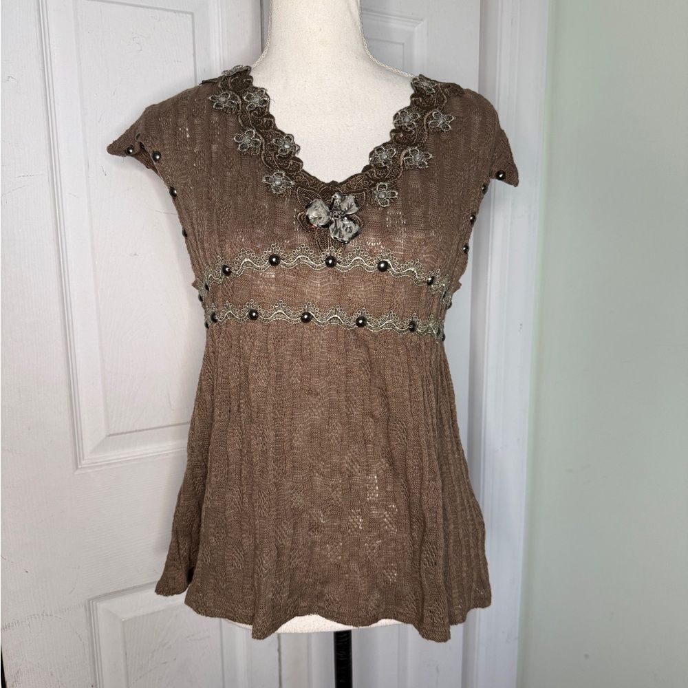 Y2K NWT Cottage Core Whimisgoth Earthy Colored by the brand Zba